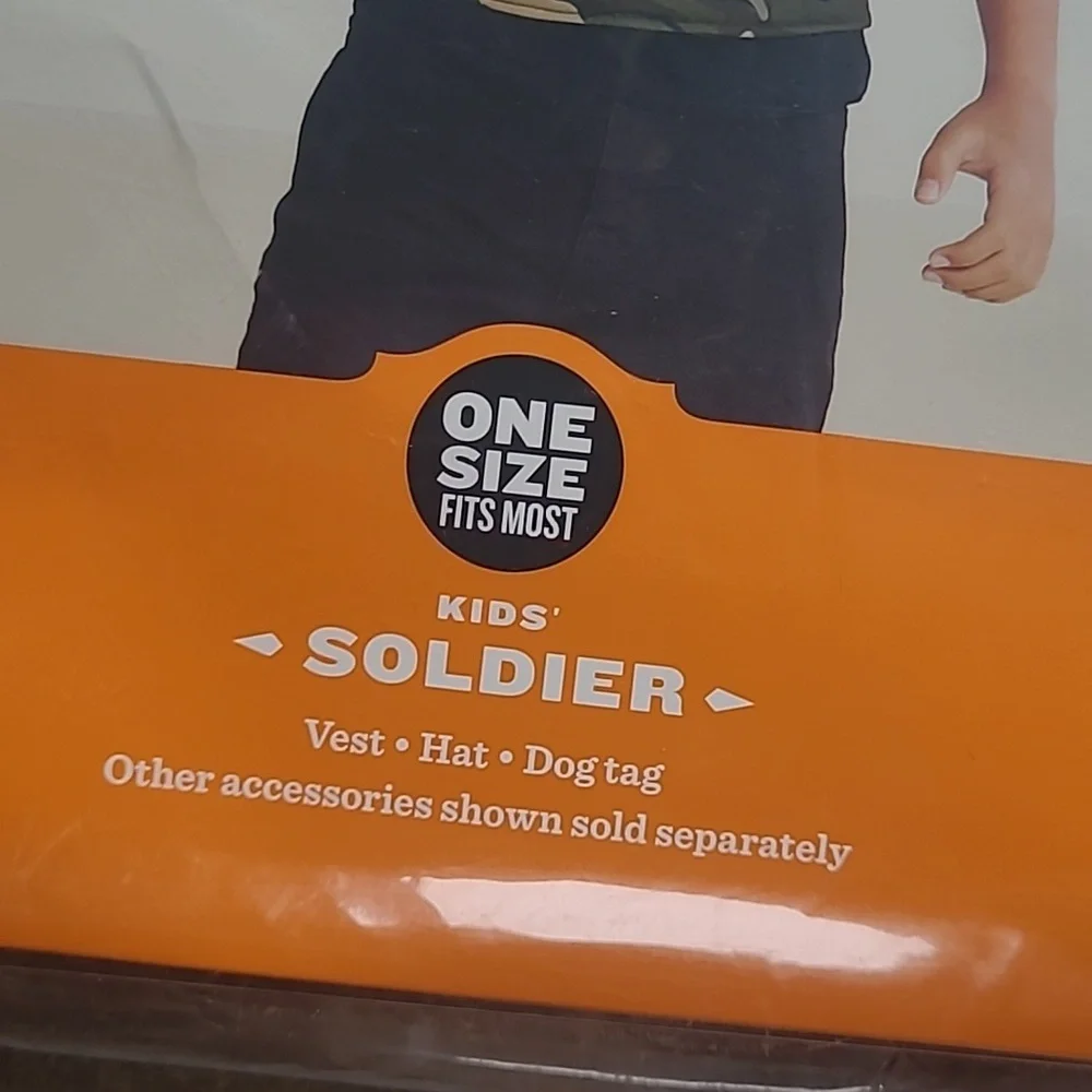 New! Hyde & EEK! Kids Soldier Halloween Costume Set camo